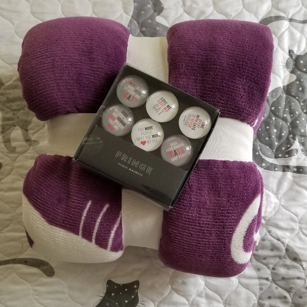 Cat blanket micro plush